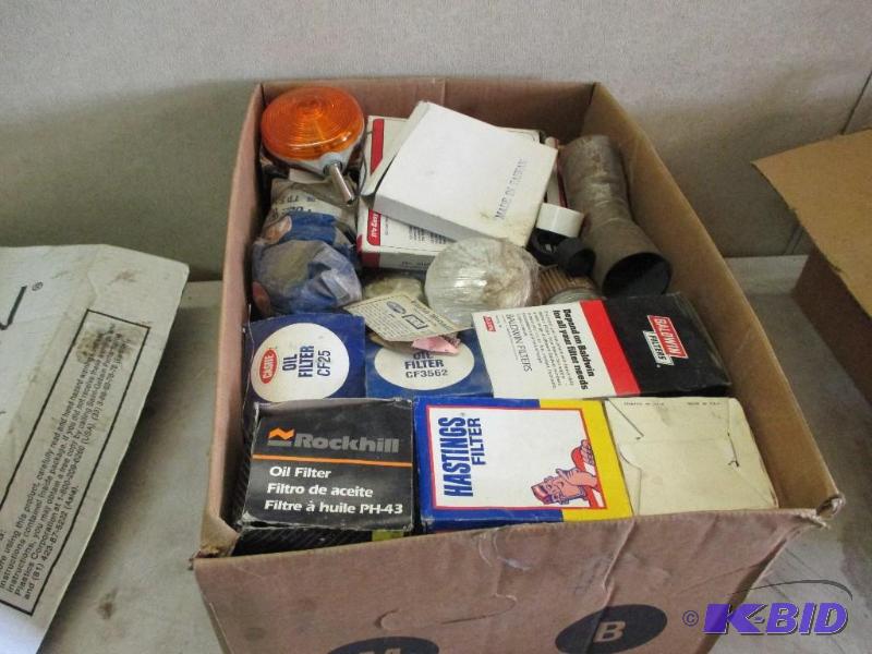 Box of filters and parts...