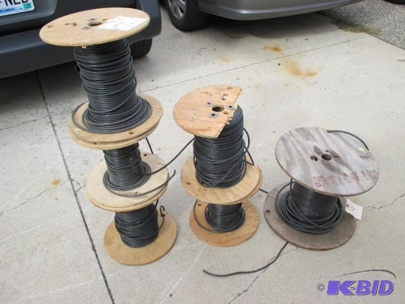 partial rolls of coaxial cable...