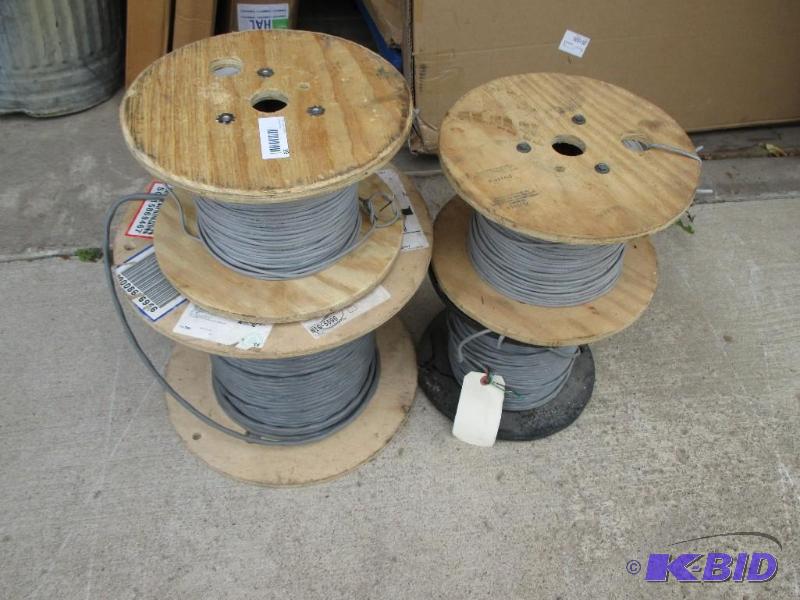 4 partial rolls of thermostat wire...