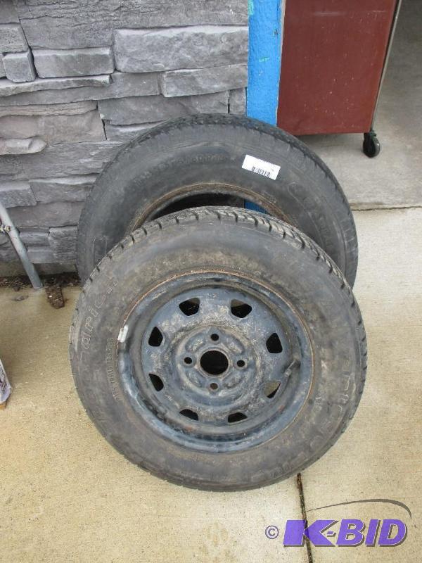 2 13&quot tires, good tread...
