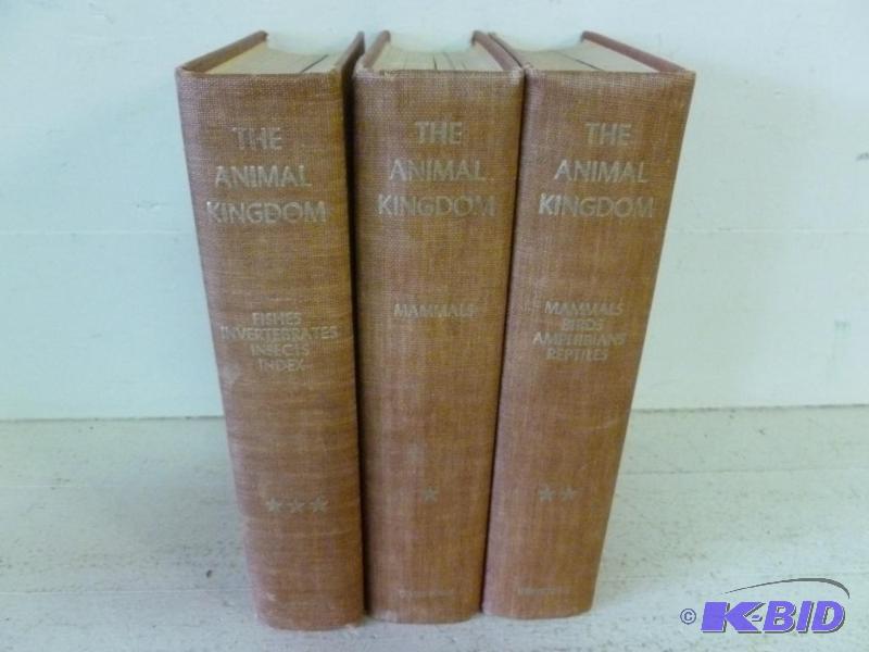 lot 100 image: The Animal Kingdom three book set - 1954....