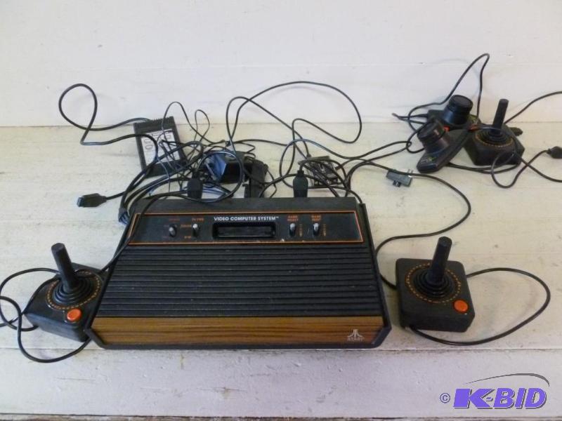 lot 111 image: Atari game console model CX-2600A, comes comp...