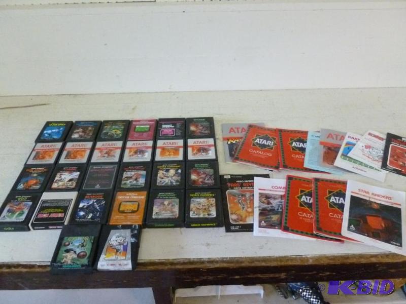 lot 112 image: Large Lot Of 26 Atari video games, comes with...