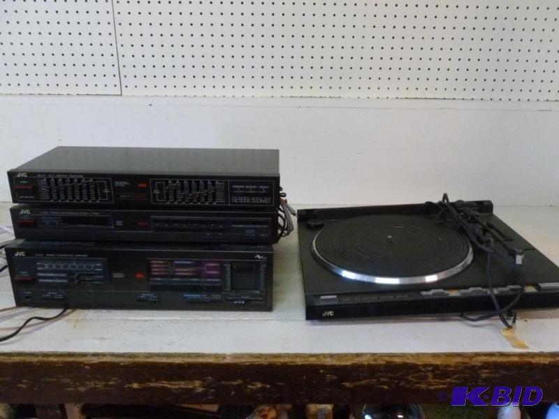 lot 12 image: JVC Four Piece Home Entertainment Stereo Syst...
