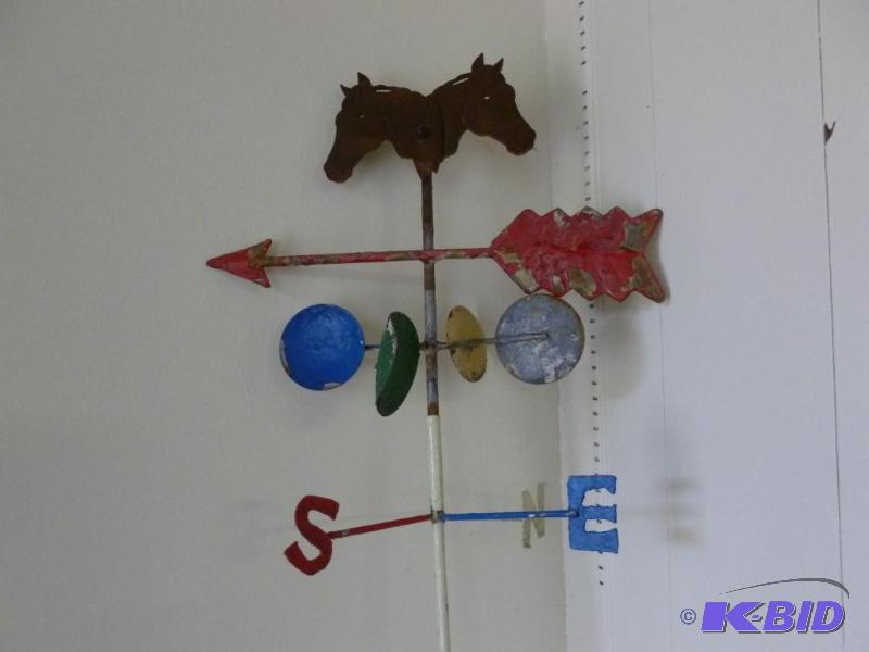 lot 31 image: Large metal wind directional yard decoration ...