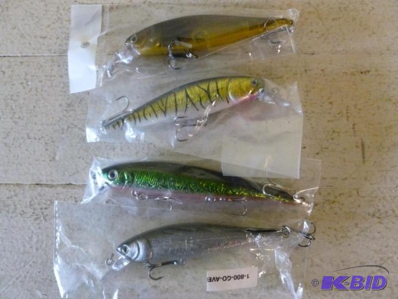 lot 42 image: Lot of four large fishing crank baits, all fo...