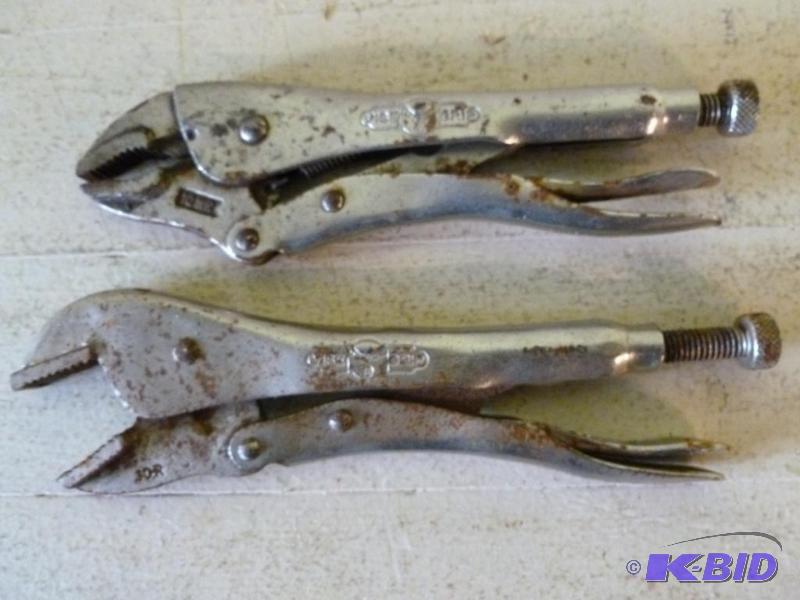 lot 48 image: Lot of two Vise-Grip wrenches, 9" L....