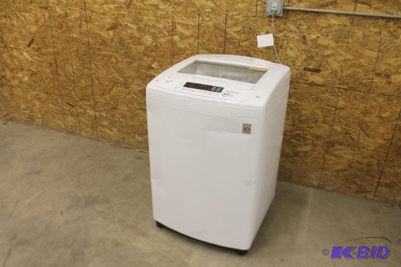 USED LG 3.6 CU. FT. EXTRA LARGE CAPACITY TOP LOAD WASHER WITH SLEEK AND MODERN FRONT CONTROL DESIGN