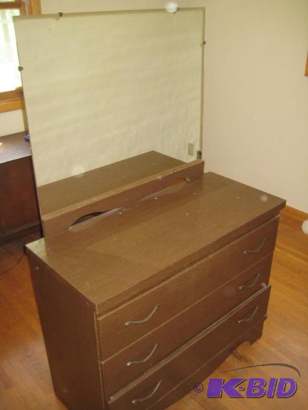 MId Century Dresser with Mirror