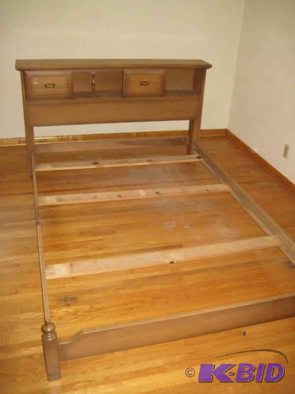 MId Century Headboard, Footboard and Frame