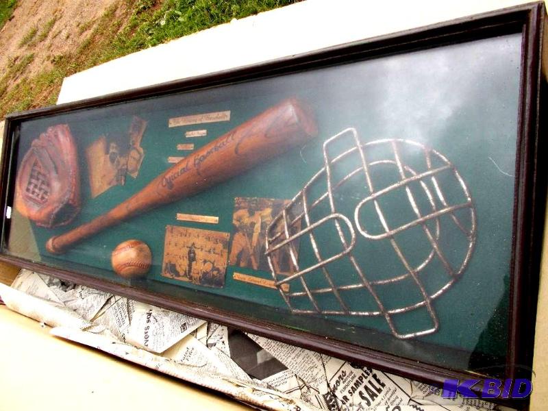 History of Baseball Framed Glass Collectors P...