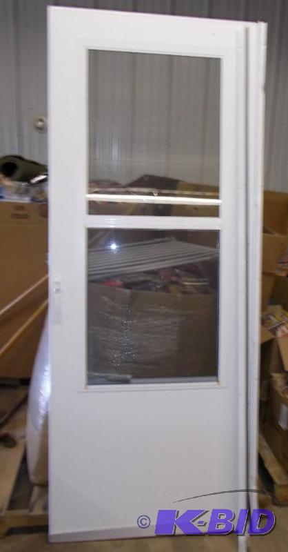 Metal Screen Door Measures 80&quot x 32&quot...