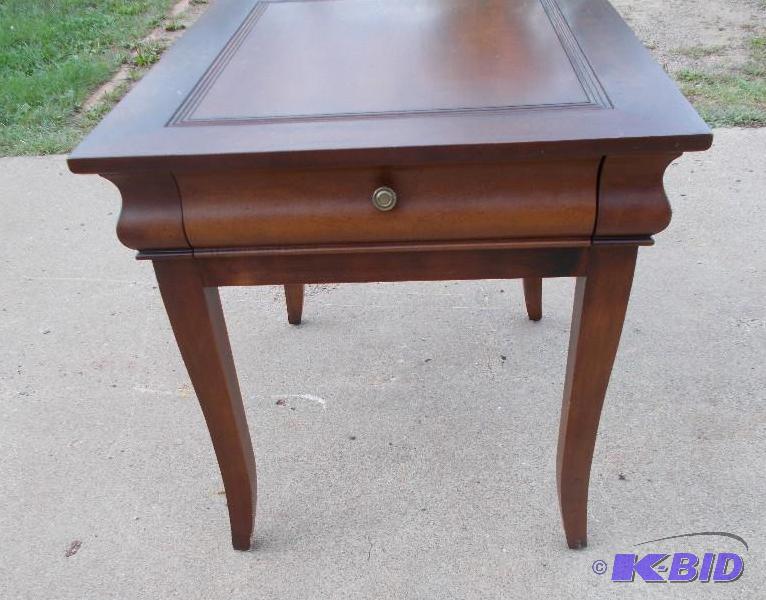 Wood Single Drawer End TableNight Stand In V...