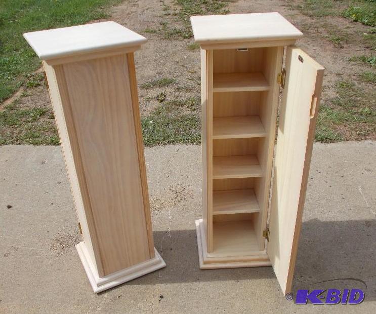 Set of - 2 BlondeWhite Wood Finish CDDVD St...