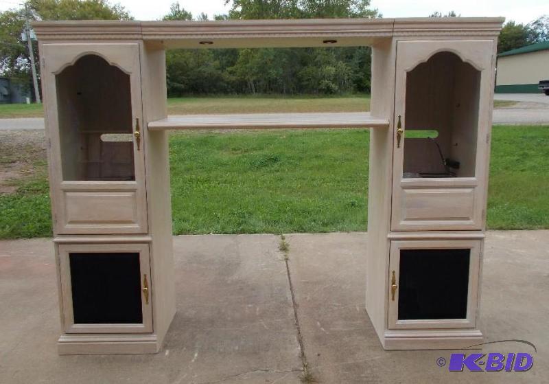 WhiteBlonde Wood Finish FamilyTV Room Enter...