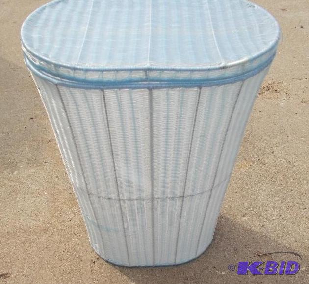 Plastic Woven WaistStorage Basket With Hinge...