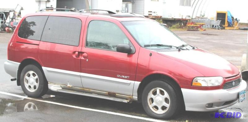 2000 Nissan Quest Mini Van VIN # 4N2XN11T9YD8...