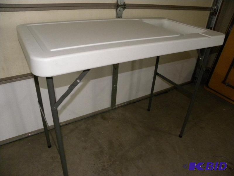 lot 13 image: Fish  Game Processing Table, containment gro...