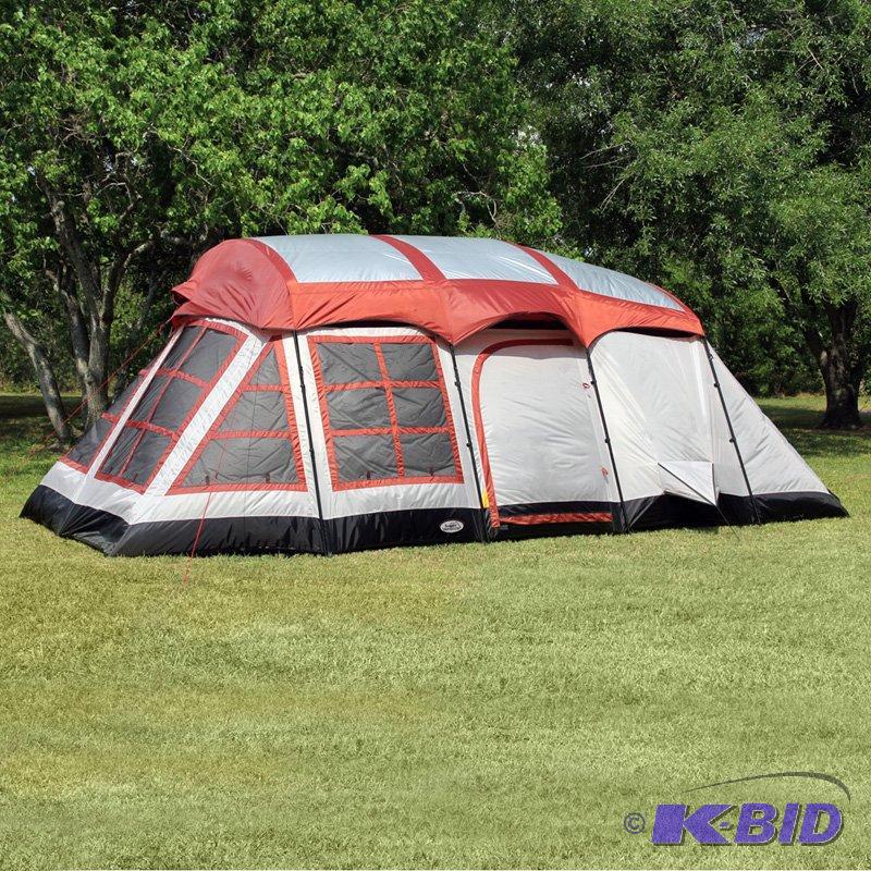 lot 14 image: Texsport Big Horn 3-room Family Cabin Tent, r...