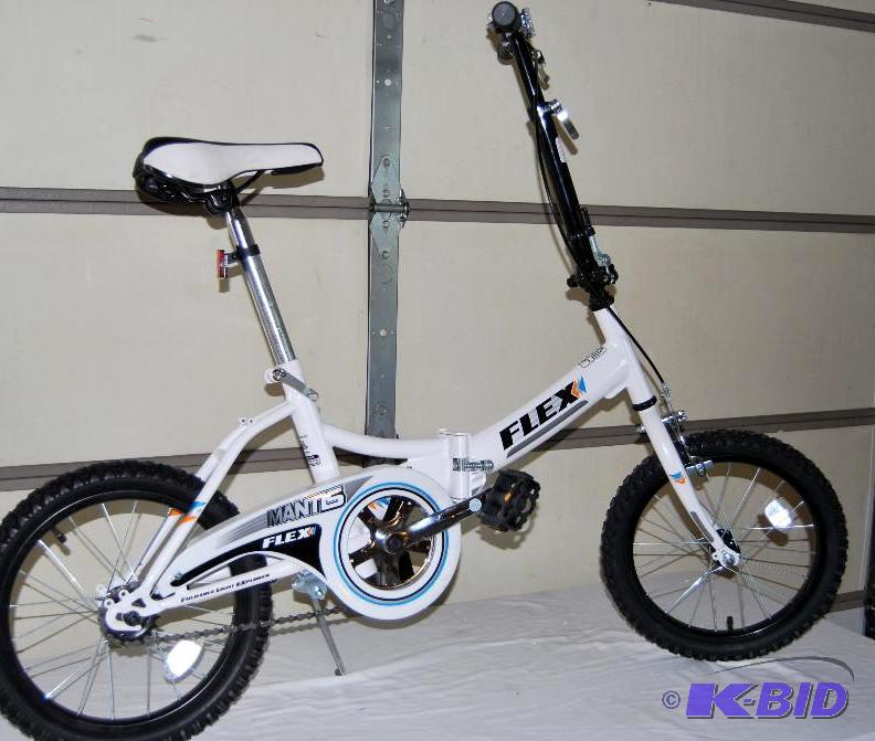 lot 28 image: Mantis Flex 16" Folding Bicycle, frame f...
