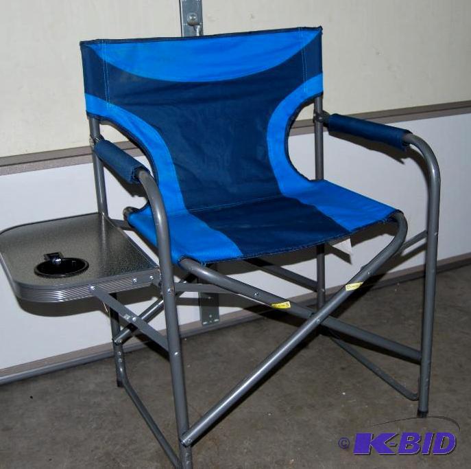 lot 41 image: MAC Sports Portable Directors Chair w Side ...