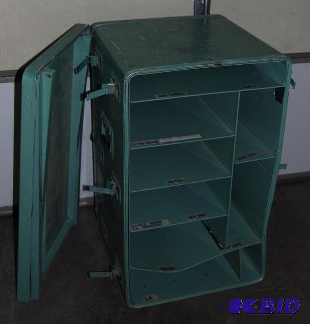 lot 48 image: U.S. Portable Medic Storage Chest with Compar...