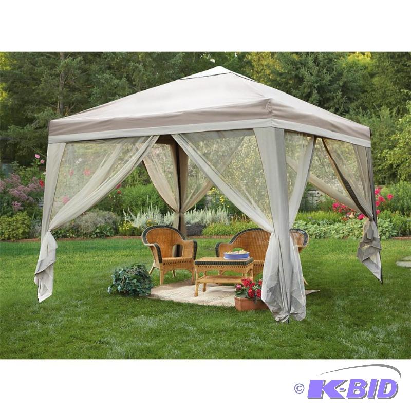 lot 51 image: 10x12 Backyard Gazebo, powder coated steel t...