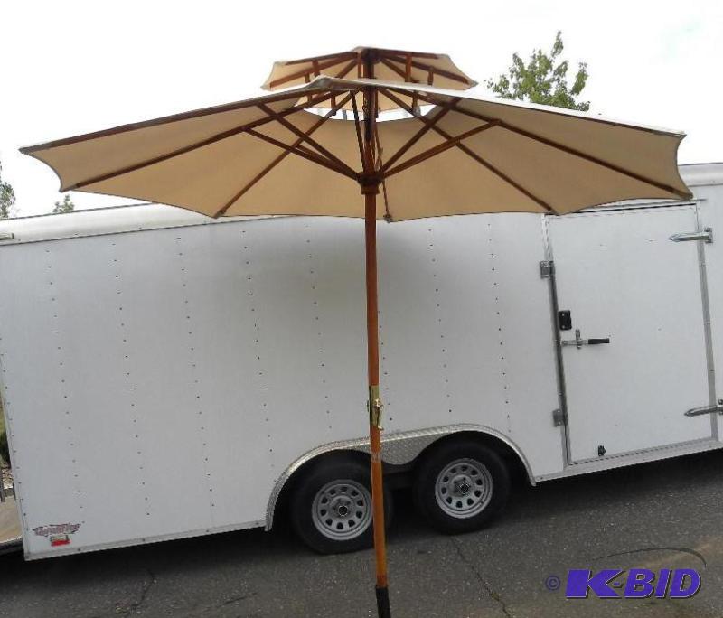 lot 73 image: 10-ft Market Umbrella, khaki, 1 78" dia...