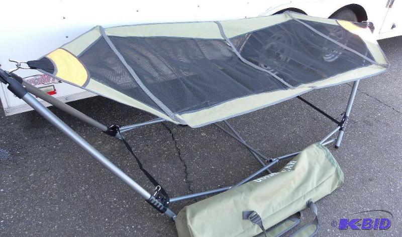 lot 81 image: Portable Folding Hammock, foldable, steel fra...