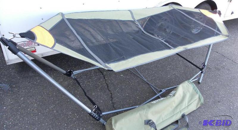 lot 84 image: Portable Folding Hammock, foldable, steel fra...