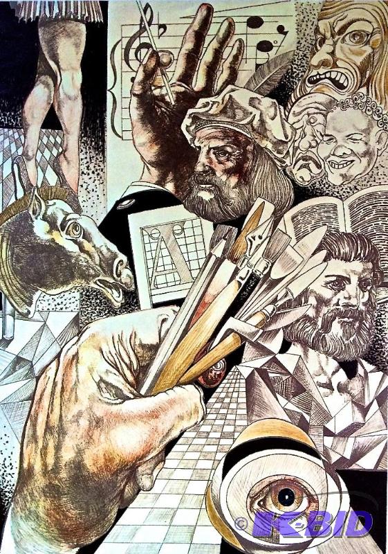 lot 14 image: Surrealist Art Print