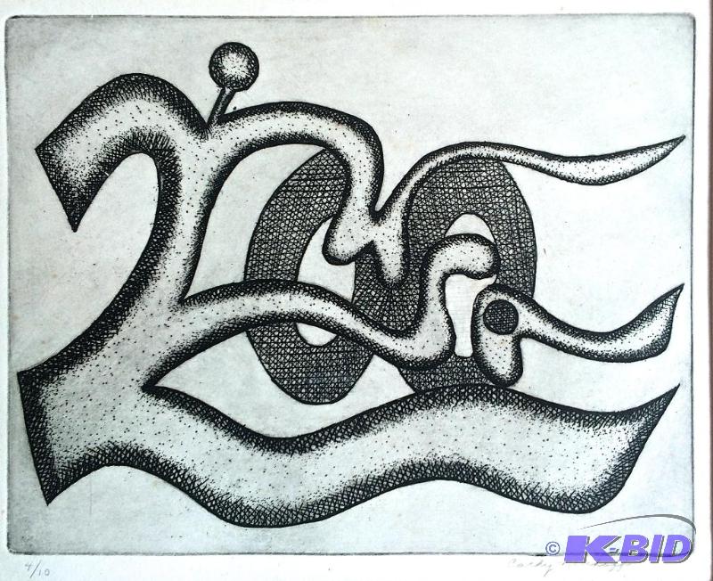 lot 19 image: Rare etching by Cathy Neuhoff Original 410