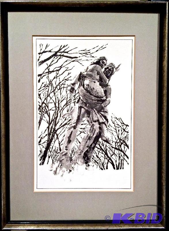 lot 24 image: Rare litho from Artist Del Erickson