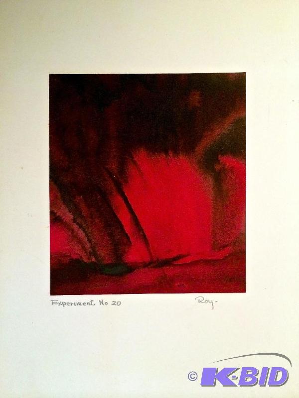 lot 8 image: Experiment #4 original Signed Roy