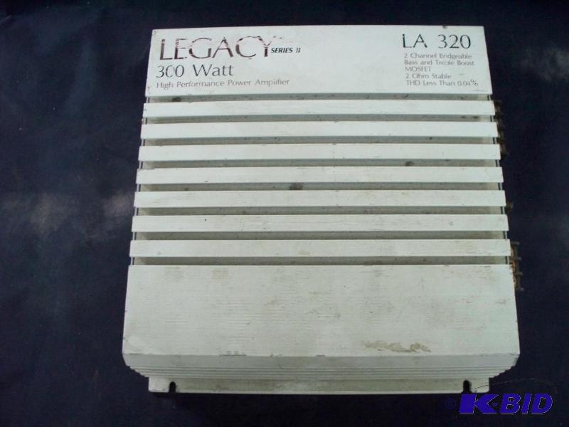 lot 31 image: Legacy 300 watt 2 channel amp...