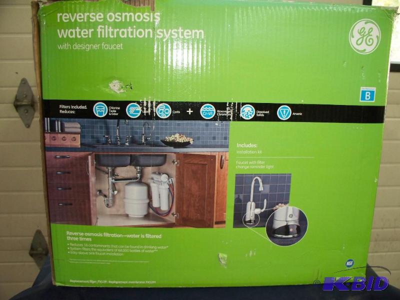 lot 37 image: GE reverse osmosis water filter system with f...