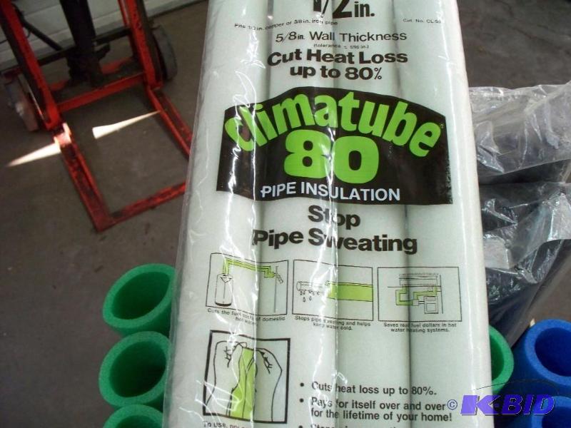 lot 45 image: Box of water line insulators...