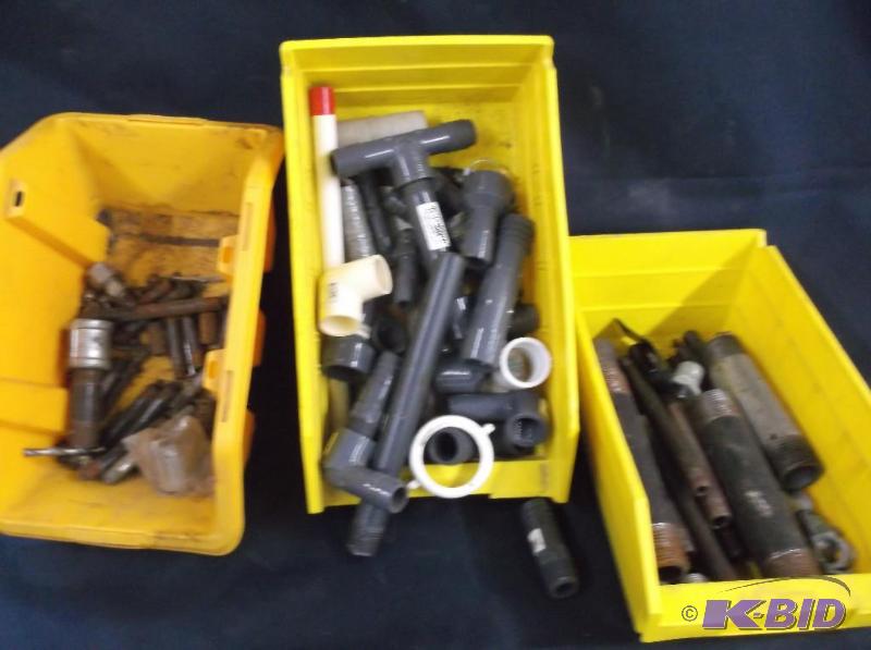 lot 68 image: steel and plastic fittings...
