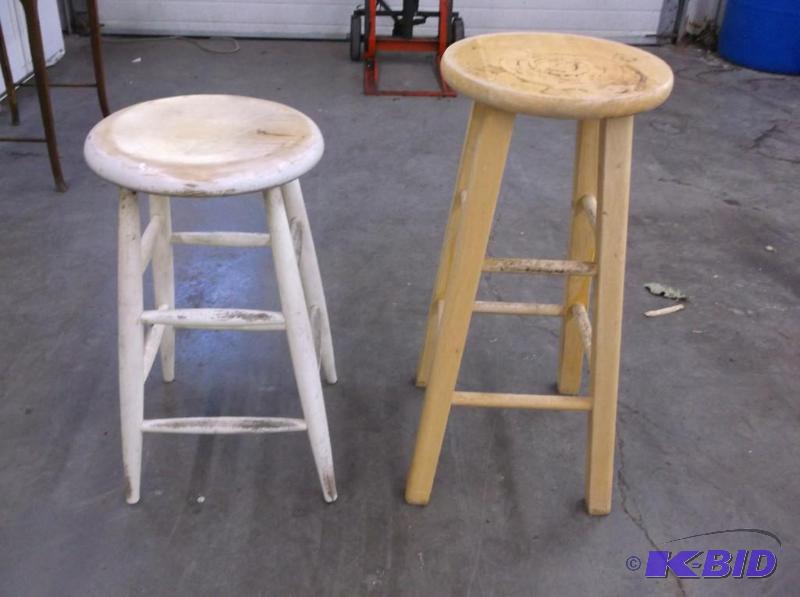 lot 84 image: 2-wooden stools...