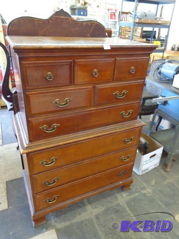 lot 123 image: Two Tier Wooden Dresser Lower Tier is 36 14&...
