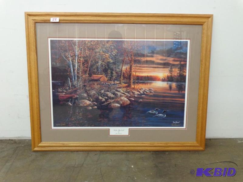 lot 28 image: Jim Hansel &quotWake Up Call" Painting ...