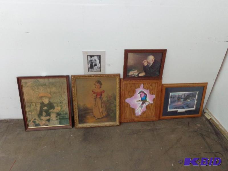 lot 37 image: Assorted Framed Pictures Dawns Early Flight b...