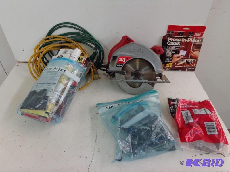 lot 46 image: Assorted Misc Tools Skill Saw 12 Amp Powers U...