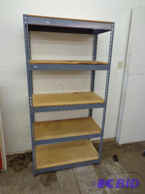 lot 51 image: Metal Shelving Unit 36" Wide x 18 18&qu...
