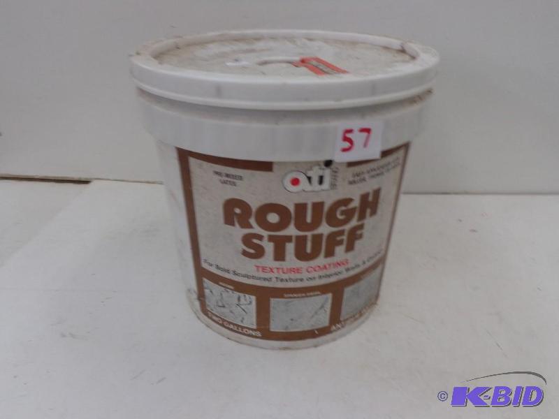 lot 57 image: Ceiling Texture Two Gallon Container of Rough...