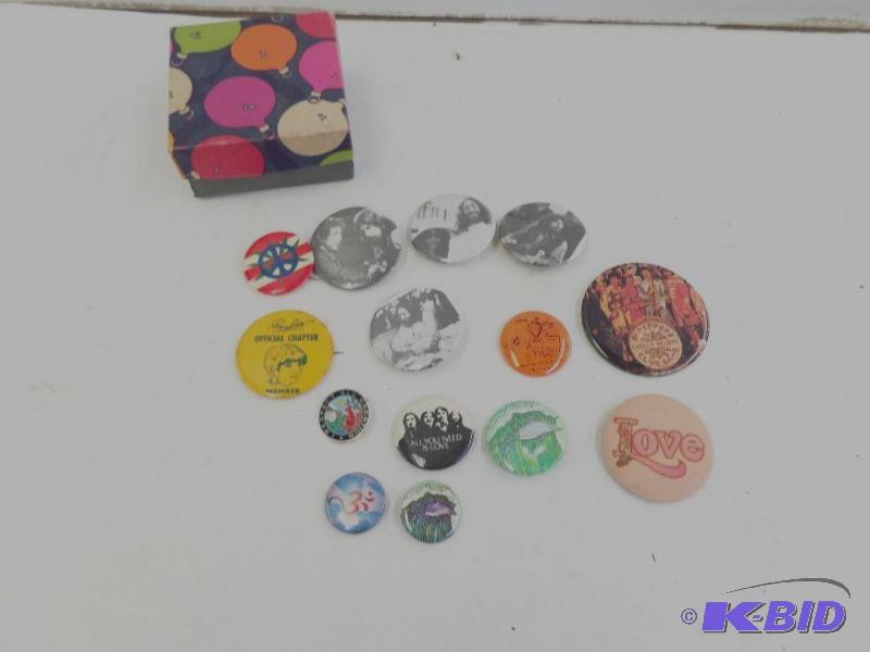 lot 95 image: Various Selection Of Buttons Various Beatles ...