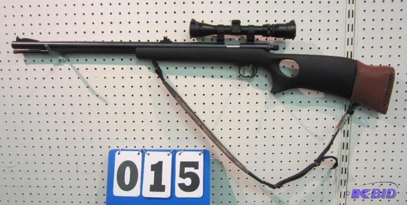 lot 15 image: Knight Model LK II 50 Caliber Rifle with Thompson Center Scope