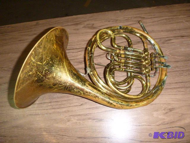 lot 13 image: French Horn with Case No mouth piece - not in...
