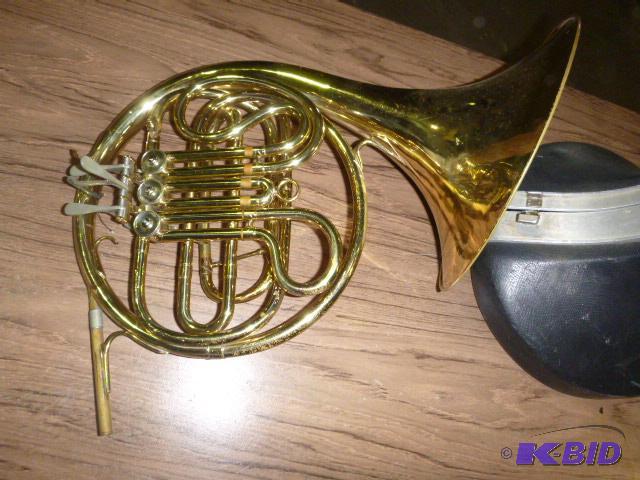 lot 15 image: CG Conn Ltd. French Horn with Case No mouth p...