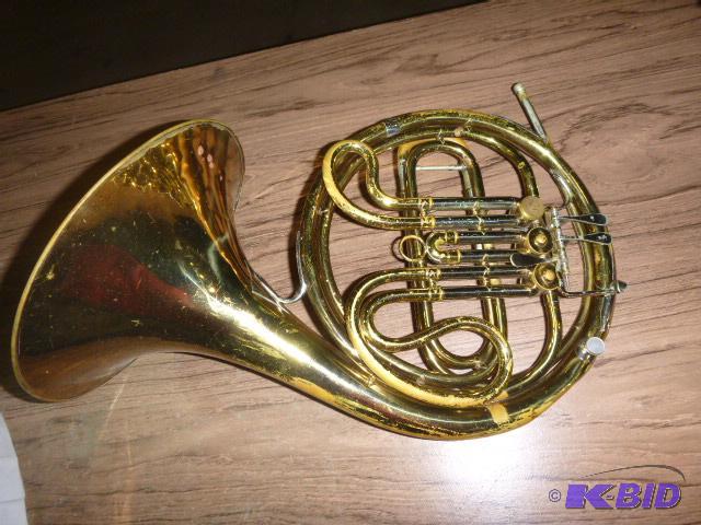 lot 16 image: French Horn with Case No mouth piece - not in...